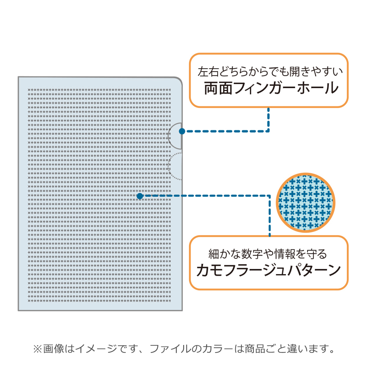 名入れクリアファイル カモフラージュファイル スピードタイプ(グリーン) CF-RTP-CGR